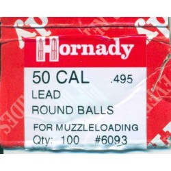 Balles rondes SPG ou hornady diamètre 495 par 100.