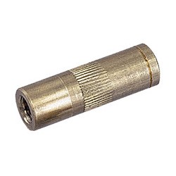 Réduction en laiton avec filetage (femelle) métrique et américain 5 M/A 10-32.Corps du tube 6.35mm de diamètre.