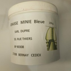 Graisse bleu pour armes anciennes, spéciale miniée.barquette de 250 grammes.