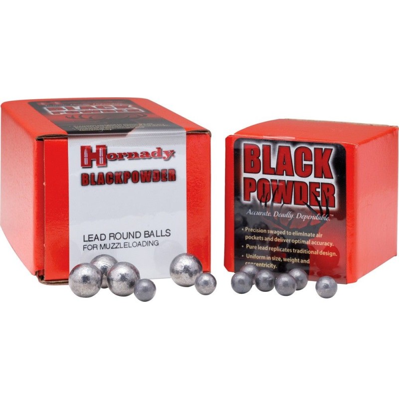 Balles plomb rondes, Hornady diamètre 440 par 100.Si manque remplacement par HN.