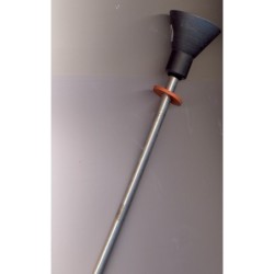 Entonnoir de chargement en laiton,tube alu pour fusils et carabines. Longueur :78 cm,diamètre extérieur 10.50 mm.