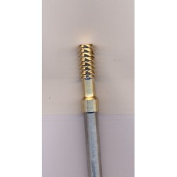 Baguette de chargement en laiton . Longueur hors tout :0.88 mètre,diamètre 8 mm, Longueur utilisable : 80 cm.