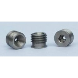 Lumière en inox 418 durci HRC42, pas de m 6 x 0.75,  trou de 1.15.