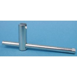 Clé pour cheminées pour pistolets UNDERHAMMER carré de 4.5 mm.Acier 42CRM04  trempé.