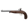 S 374-44 Pistolet Pedersoli continental target à silex avec stecher, calibre 44 lisse, discipline Cominazzo.