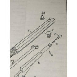 Verrou  du levier  bras de chargement  remington 1858.Eclaté n° 2