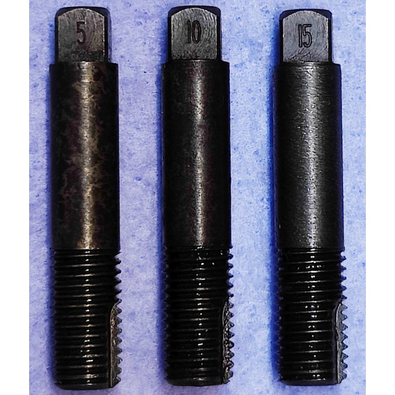 Jeu de Tarauds pour refaire  les filets Pas  de 250x28 Surdimensionnés,0.05",0.10 et 0.15"."
