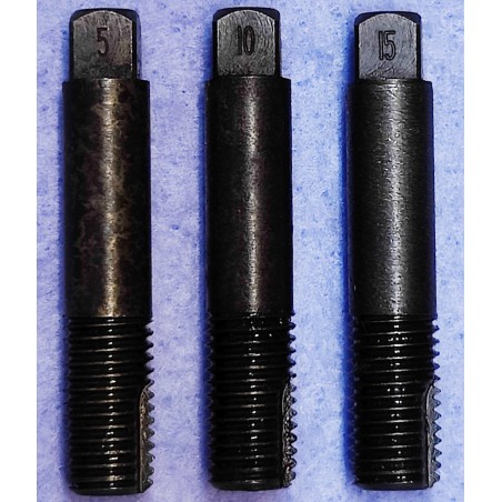 Jeu de Tarauds pour refaire  les filets Pas  de 250x28 Surdimensionnés,0.05",0.10 et 0.15"."