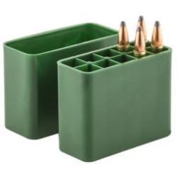 Boite rigide en plastique, pour 10 tubes poudre noire.