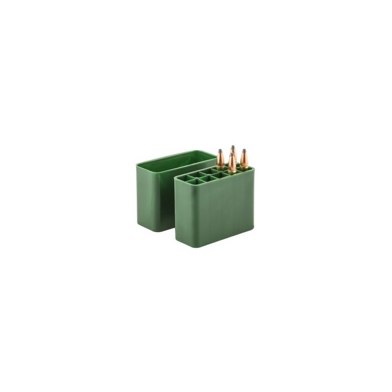 Boite rigide en plastique, pour 10 tubes poudre noire.