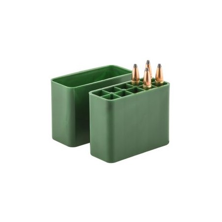 Boite rigide en plastique, pour 10 tubes poudre noire.
