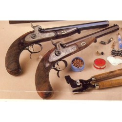 Pistolet SIBER à percussion,calibre 44,canon 250 mm,Stecher,.D-f