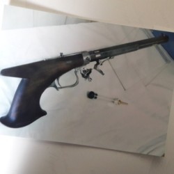 Pistolet Underhammer Feinwerkbau à silex, calibre 40 lisse.Prix sur demande.Fabrication artisanale.