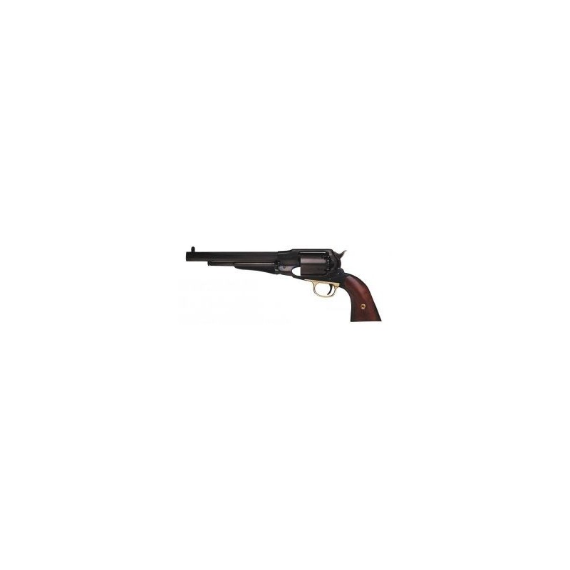 REVOLVER REMINGTON UBERTI IMPROVED CARCASSE ACIER  cal. 44, 6 cheminées inox.canon 8 ".guidon dérivable MATCH normes MLAIC .