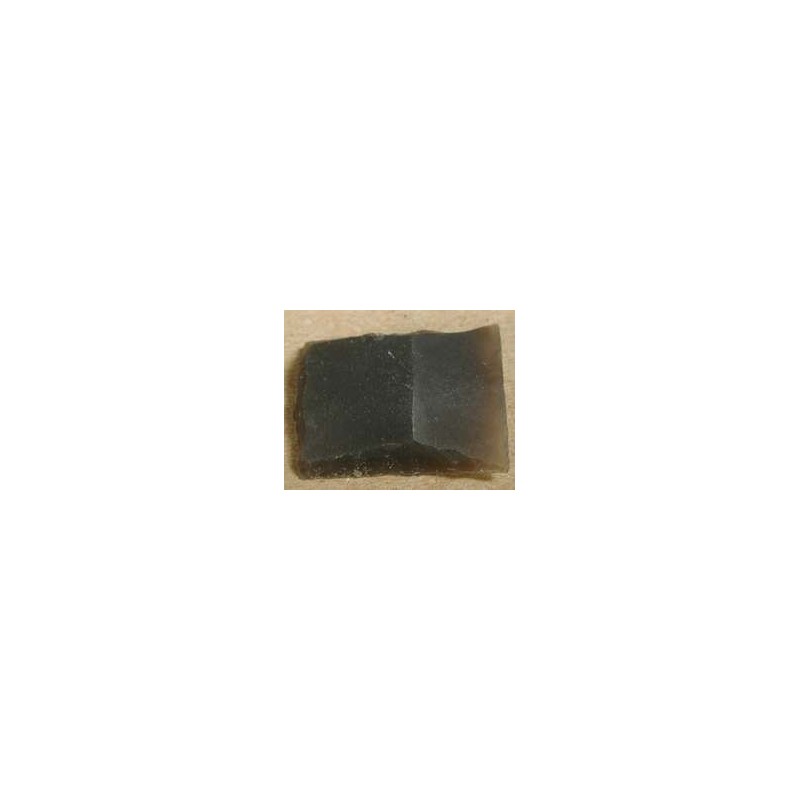 Silex noir Dutrieux comparable au silex Anglais, 1 pouce,  25.4 x 25.4 mm.
